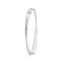 925 Sterling Silver Unisex Russian Bangle — 11.9g