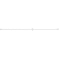 925 Sterling Silver Ladies' Rhodium Star Bracelet — 1.7g
