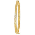 9 Carat (375) Yellow Gold Ladies' Greek Key 4mm Bangle — 3.5g