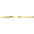9 Carat (375) Yellow Gold Unisex Hollow ID Bracelet — 13.5g