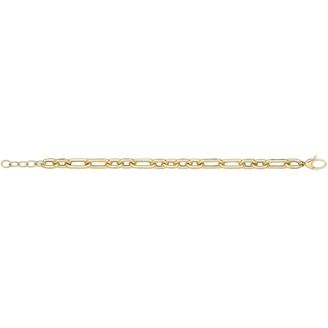 9 Carat (375) Yellow Gold Unisex Hollow Bracelet — 9.3g