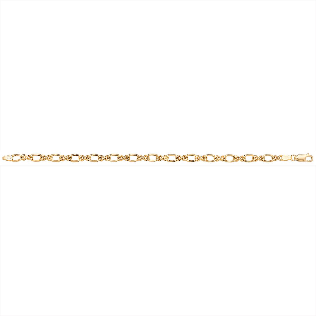 9 Carat (375) Yellow Gold Ladies' 7.5 Inches Fancy Bracelet — 3.7g