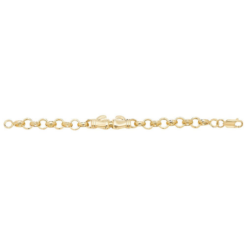 9 Carat (375) Yellow Gold Babies' Boxing Glove Bracelet — 10.5g