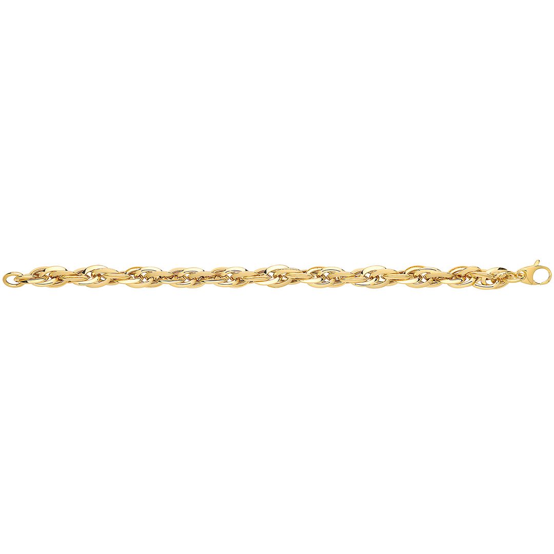 9 Carat (375) Yellow Gold Ladies' 7.5 Inches Fancy Bracelet — 6.4g