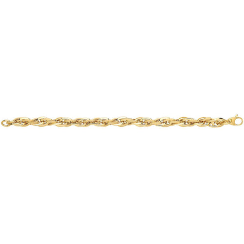 9 Carat (375) Yellow Gold Ladies' 7.5 Inches Fancy Bracelet — 6.4g