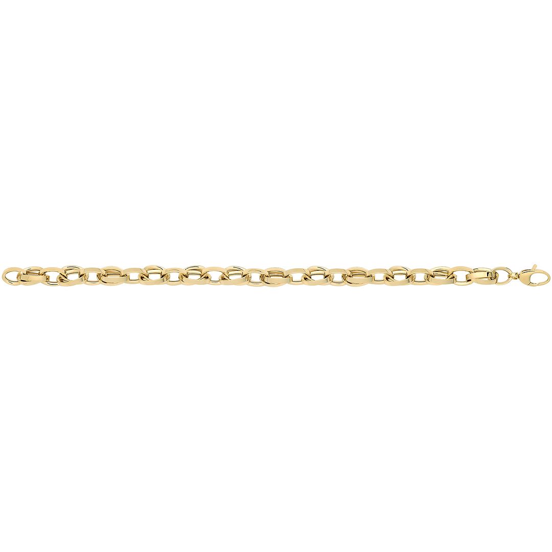 9 Carat (375) Yellow Gold Unisex Hollow Bracelet — 4.6g