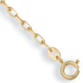 9ct Yellow Gold 2.2mm Diamond Cut Oval Belcher Chain