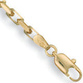 9ct Yellow Gold 3.5mm Diamond Cut Oval Belcher Chain