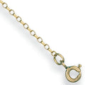 9ct Yellow Gold 1.5mm Open Diamond Cut Oval Belcher Chain