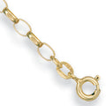 9ct Yellow Gold 3.1mm Open Diamond Cut Oval Belcher Chain