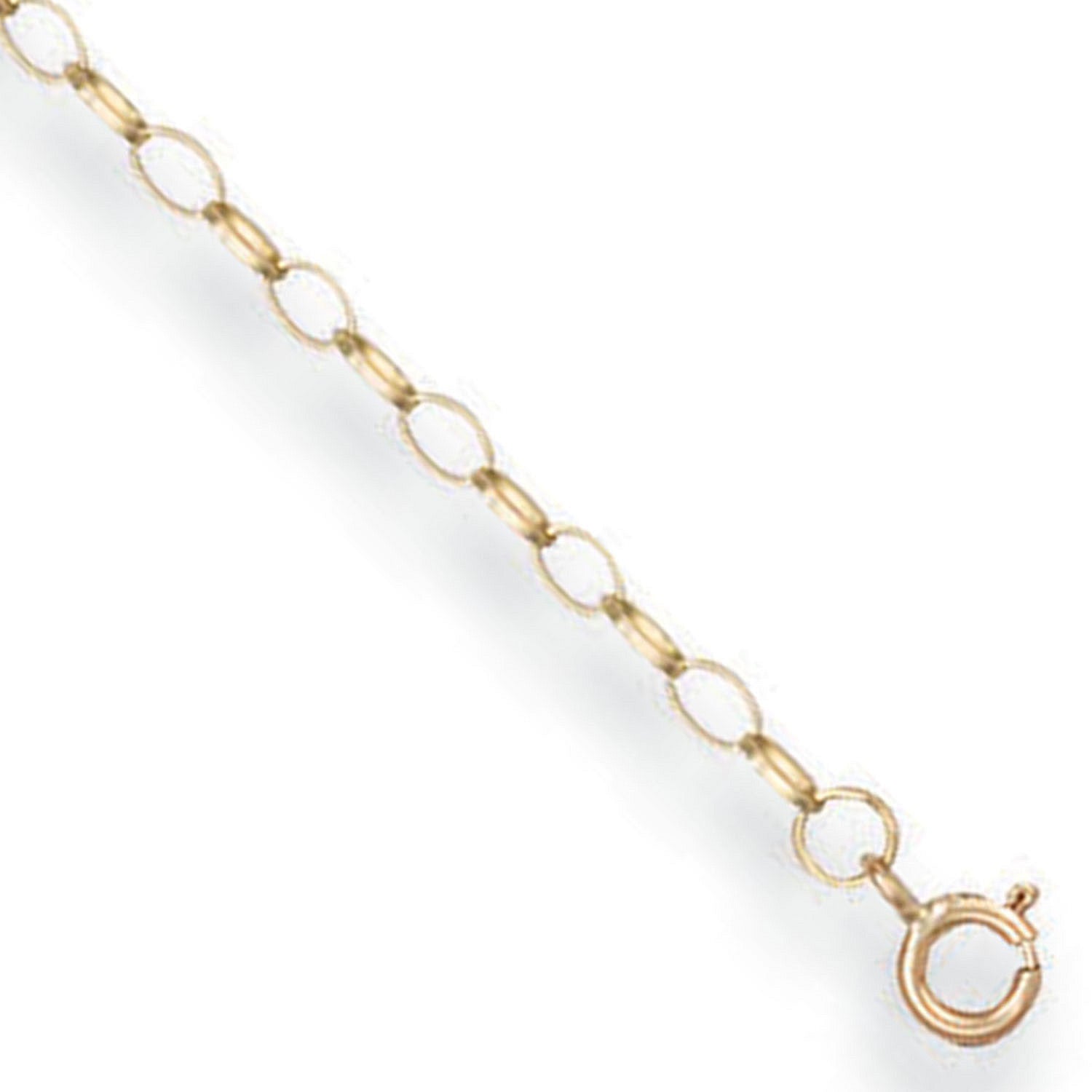 9ct Yellow Gold 1.5mm Oval Belcher Chain