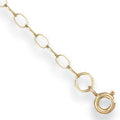 9ct Yellow Gold B 1/4 2.7mm Light Oval Belcher Chain