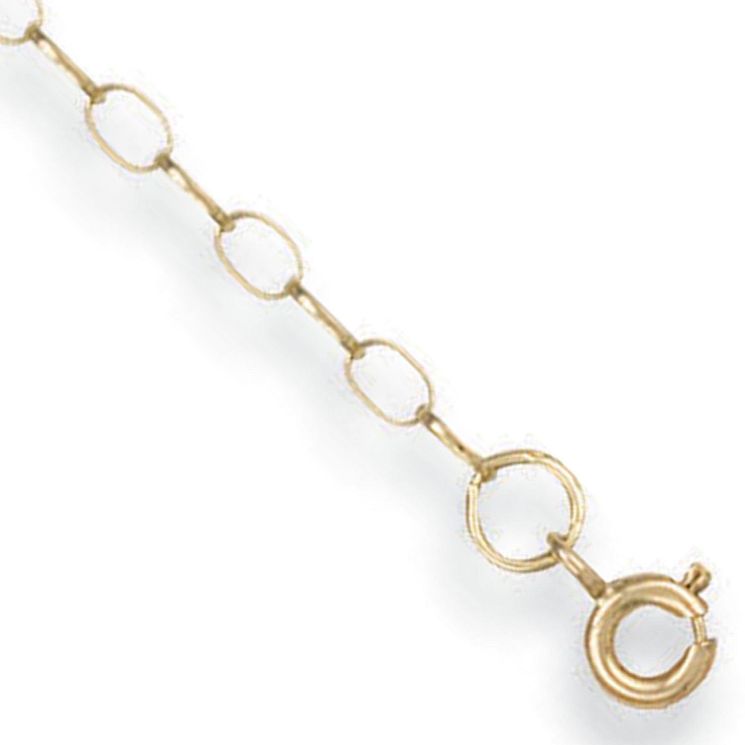 9ct Yellow Gold B 1/4 2.7mm Light Oval Belcher Chain