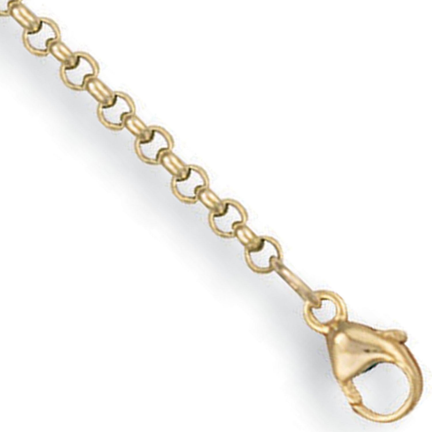 9ct Yellow Gold 2.5mm Round Belcher Chain