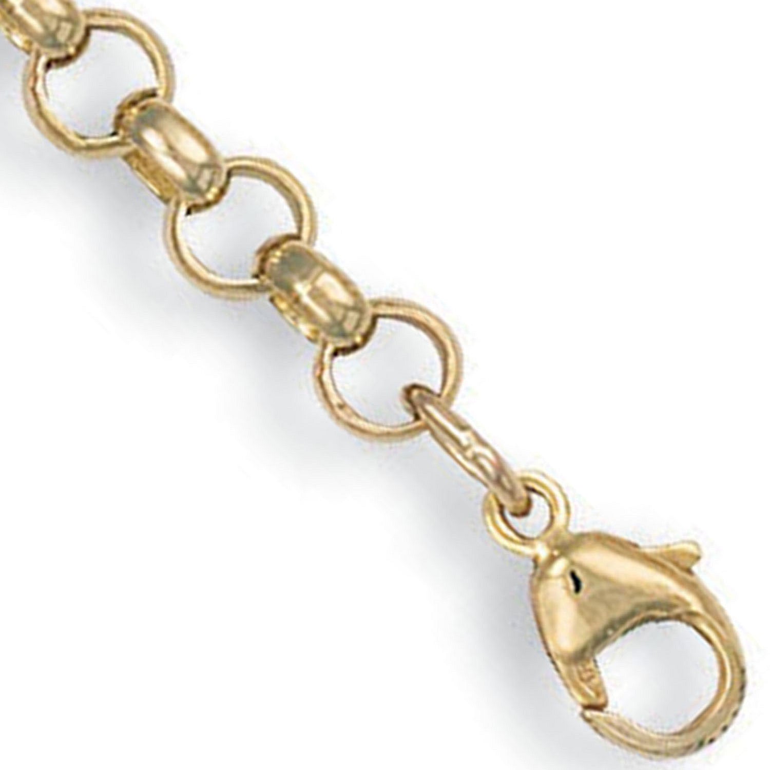 9ct Yellow Gold 5.2mm Round Belcher Chain