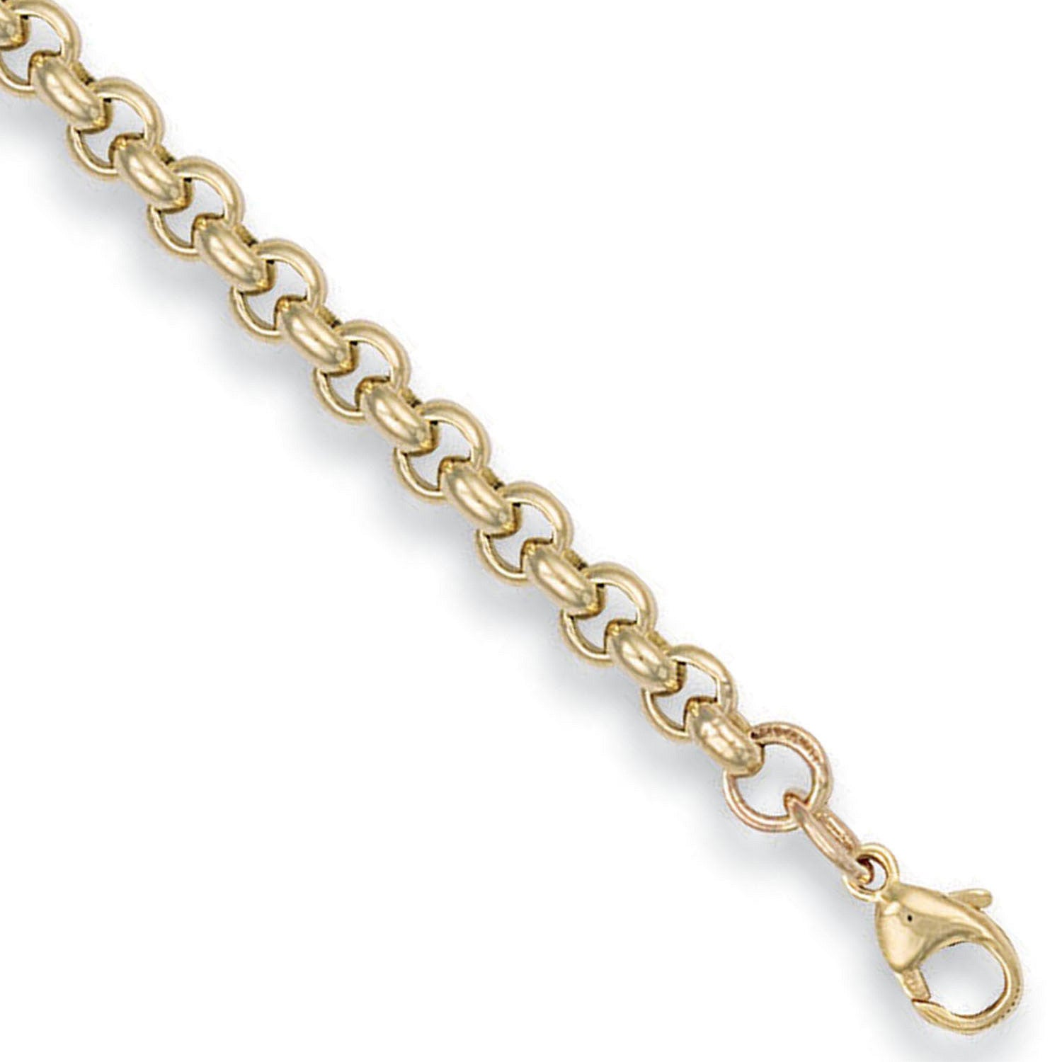9ct Yellow Gold 5.3mm Round Belcher Chain