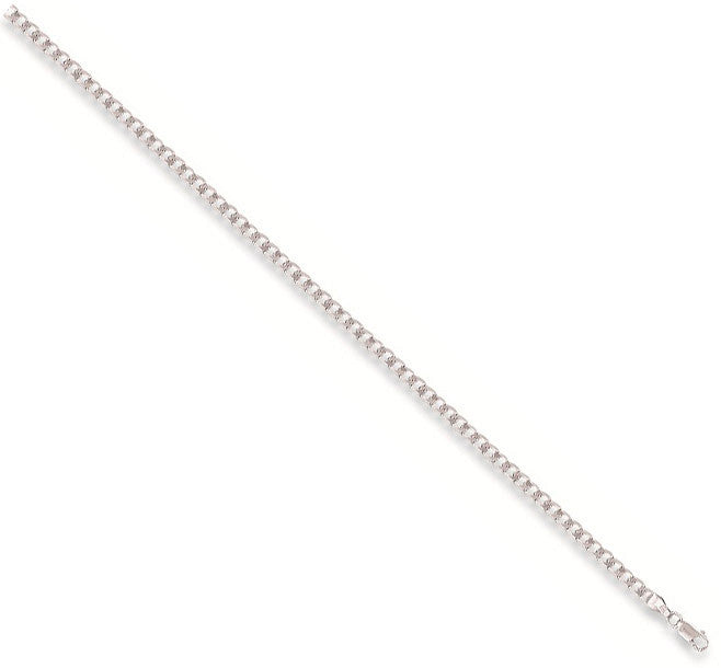 9ct White Gold 3.0mm Curb Chain