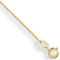 9ct Yellow Gold 1.1mm Micro Belcher Chain