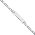 Sterling Silver Star ID Baby 6" Bracelet