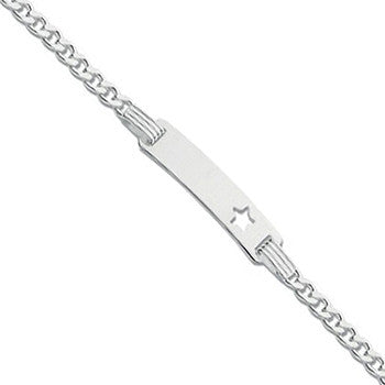 Sterling Silver Star ID Baby 6" Bracelet
