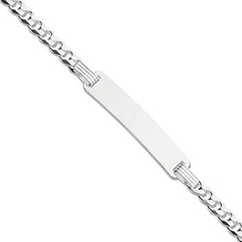 Sterling Silver ID Baby 6"/Ladies 7" Bracelet