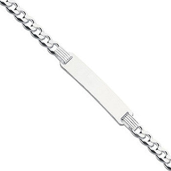 Sterling Silver ID Baby 6"/Ladies 7" Bracelet