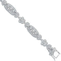 Sterling Silver Fancy Cubic Zirconia Bracelet
