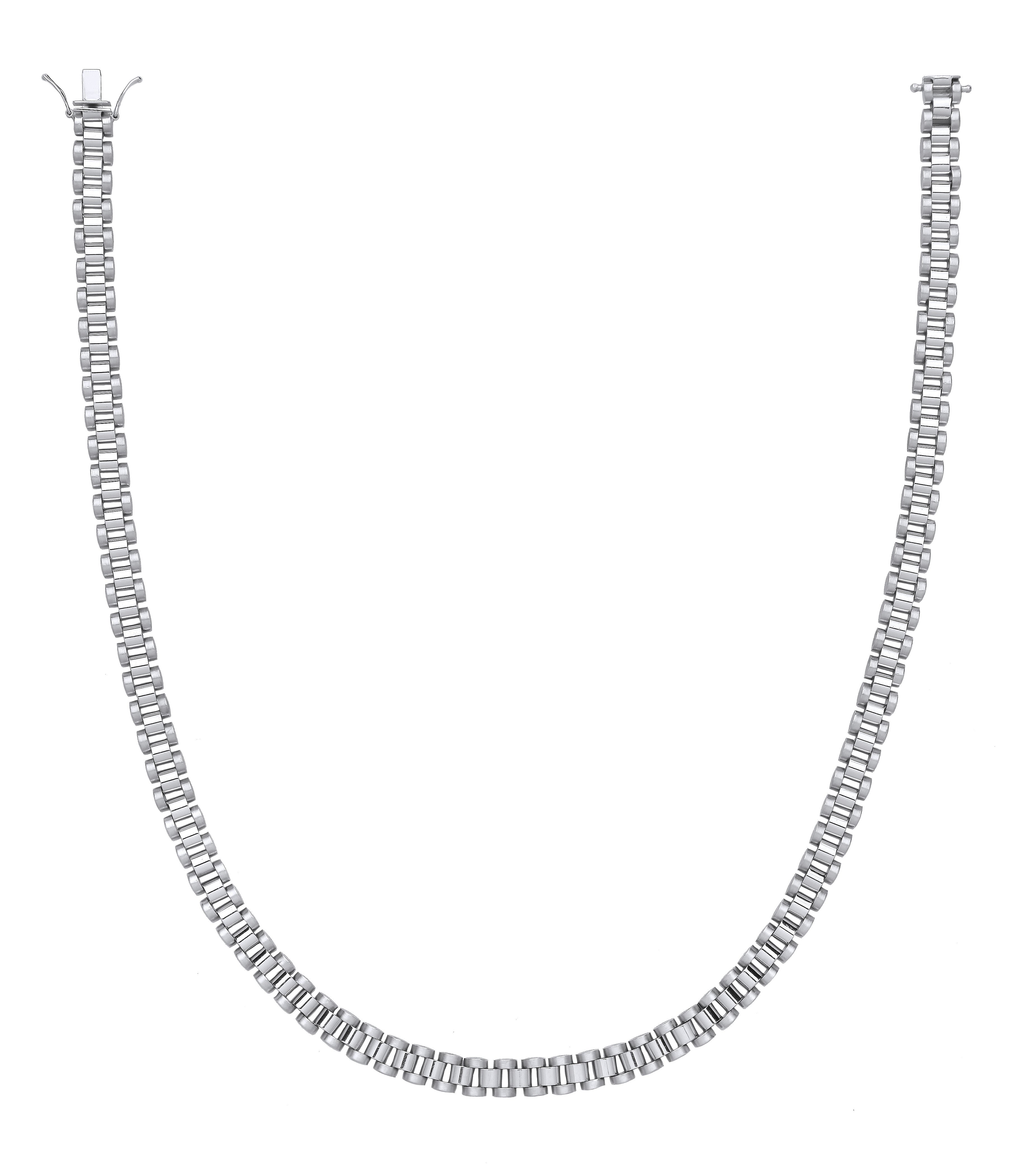 Sterling Silver 8.5mm Fancy Link Gents Chain