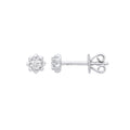 9ct White Gold 0.13ct Diamond Stud Earring