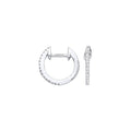 9ct White Gold 0.10ct Diamond Earrings