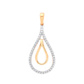 9ct Yellow Gold 0.13ct Drop Pendant
