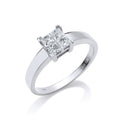 18ct White Gold 0.50ct 4 Stone Princess Cut Diamond Engagement Ring