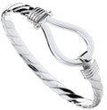 Sterling Silver Hook Gents Bangle