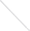 Sterling Silver 7mm Economy Flat Curb Chain