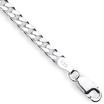 Sterling Silver Curb Anklet
