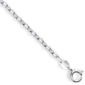 Sterling Silver Oval Belcher Anklet