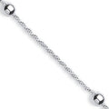Sterling Silver Fancy Rope Anklet