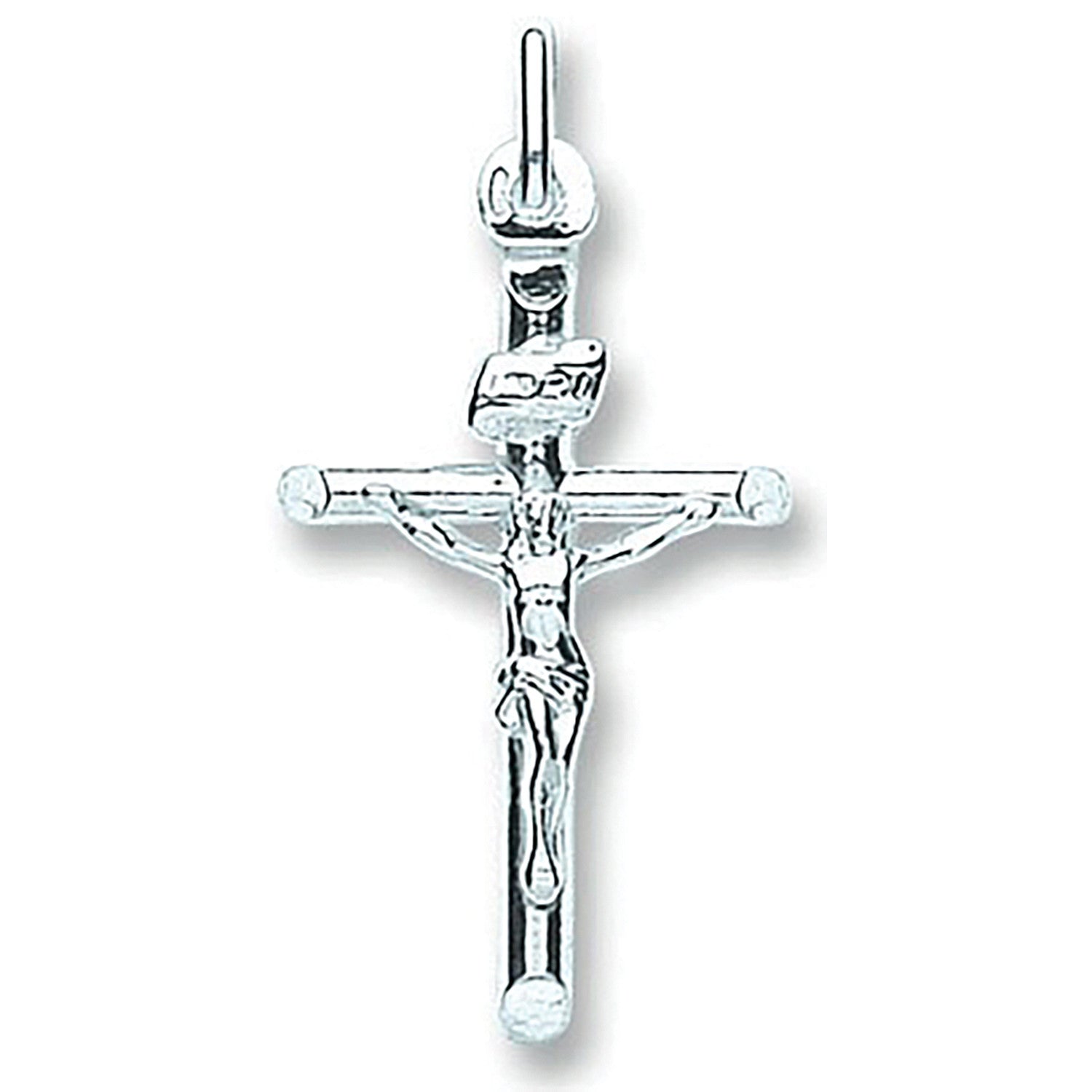 Sterling Silver Tubed Crucifix