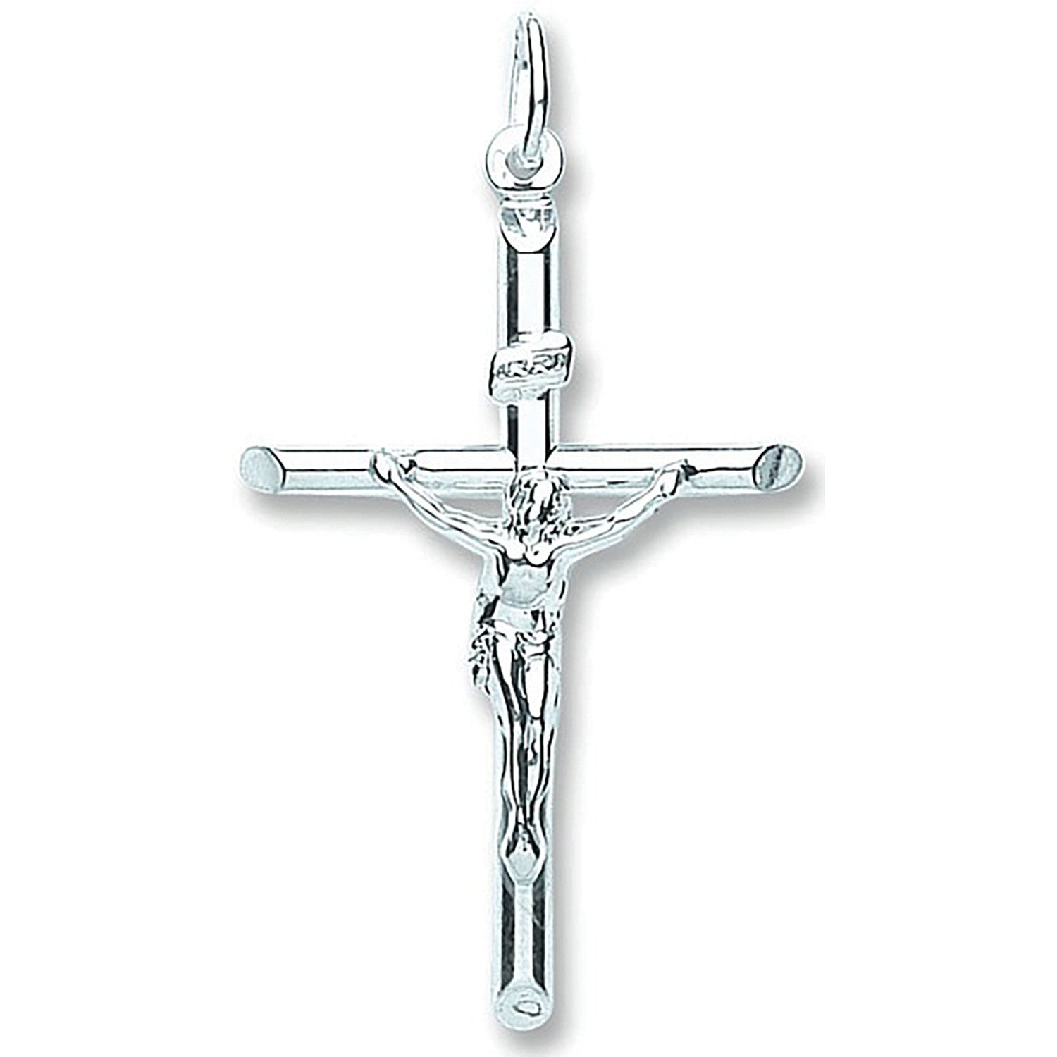 Sterling Silver Tubed Crucifix