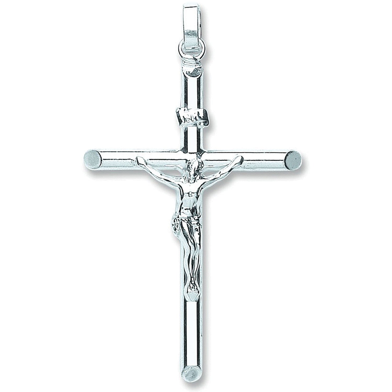 Sterling Silver Tubed Crucifix