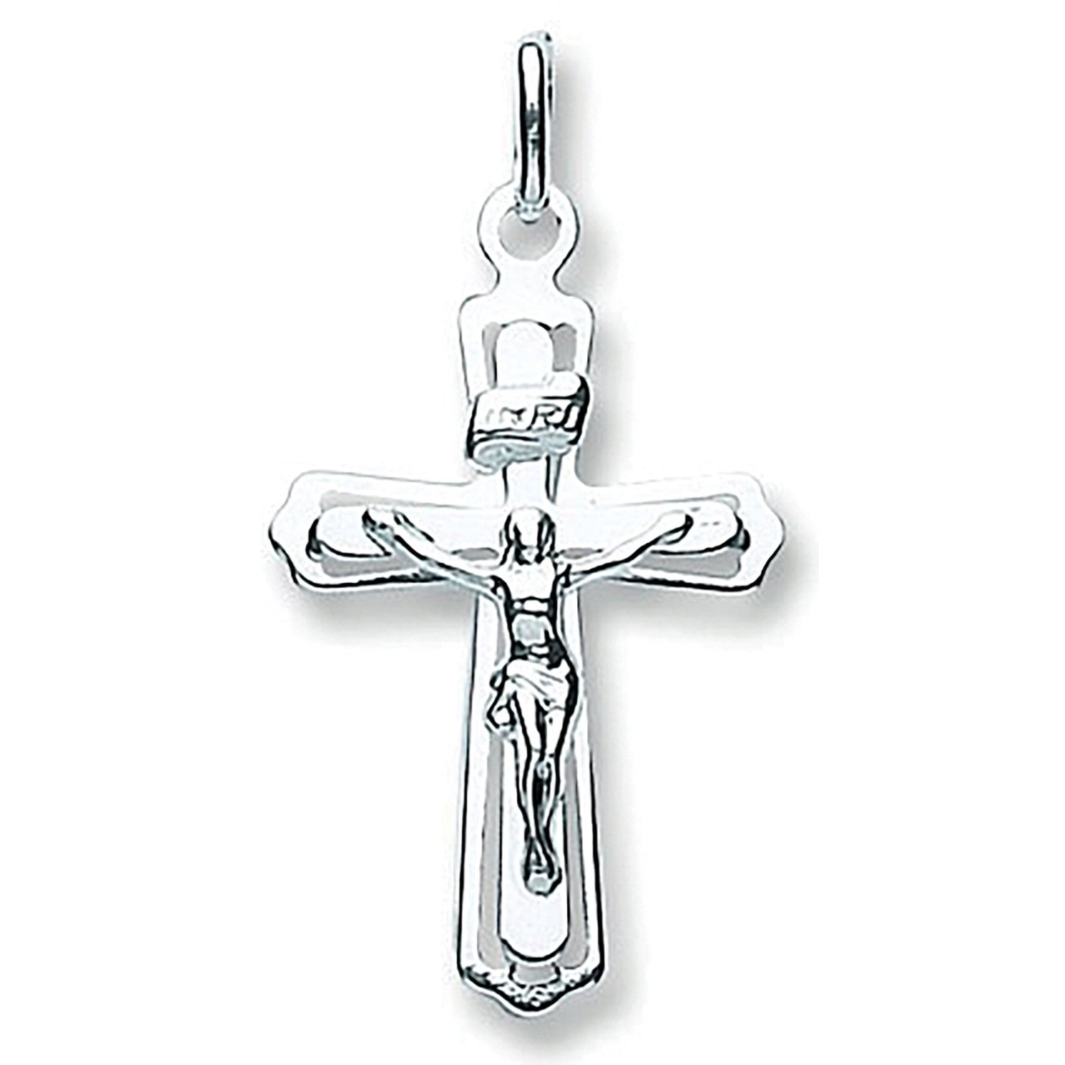 Sterling Silver Cut Out Crucifix