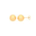 9ct Yellow Gold 8mm Ball Studs