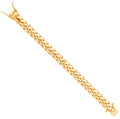 9ct Yellow Gold 12mm Cuban Link Solid Gents Bracelet