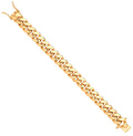 9ct Yellow Gold 14mm Cuban Link Solid Gents Bracelet