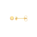 9ct Yellow Gold Plain Round 3.2mm Studs
