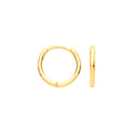 9ct Yellow Gold 10mm Plain Hinged Sleepers