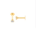 9ct Yellow Gold P/C Cubic Zirconia Ear Cartilage Stud