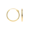 9ct Yellow Gold 10mm Plain Sleepers