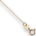 9ct Yellow Gold 0.8mm Diamond Cut Trace Chain