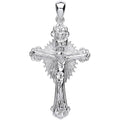 Sterling Silver Sunburst Crucifix